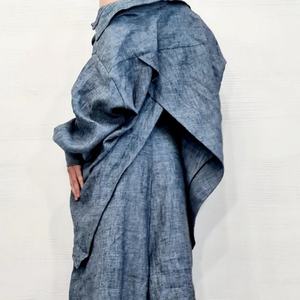 Ensembles pour femmes en coton et lin, hauts à manches longues et pantalons à jambes larges, nouvelle mode estivale, vente en gros OEM - Product Image 1