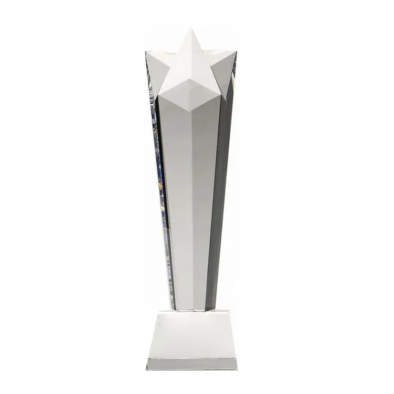 Diskon besar multiukuran Piala bintang kristal Honor kaca kosong penghargaan trofi kristal Penghargaan