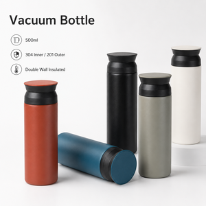 Botella Aislada al Vacío de 500 ml con Logotipo Personalizado, Acero Inoxidable 304, Capa de Cobre, Doble Pared, para Deportes al Aire Libre, Regalo, Venta al Por Mayor - Product Image 1