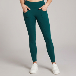 Pantalones de Montar a Caballo Personalizados para Mujer, Cintura Alta, Largos, con Bolsillos, Elásticos en Cuatro Direcciones, Spandex/Poliéster, Secado Rápido - Product Image 1