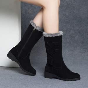 Nuevas Botas de Nieve de Invierno para Mujer con Suela Gruesa, Botas Cálidas de Media Pantorrilla, Zapatos Nórdicos de Algodón, Botas Cortas Versátiles con Forro Polar Engrosado - Product Image 2