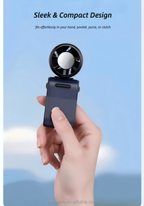 พัดลมมือถือพับได้ขนาดเล็กพิเศษ 100 ระดับความเร็ว 3000mAh ได้รับการรับรอง KC ใช้ได้ทั้งแบบคล้องคอ/พกพา และตั้งโต๊ะ ใช้ในบ้านและในรถยนต์ - Product Image 6