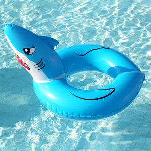 Shark baby water play equipment floating life-saving waist ring beach game sea float toys custom pool float