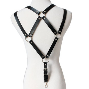 Correas de cuero Pu nueva moda al por mayor de ocio para hombres correa de hombro diseño ajustable ropa interior Sexy tirantes abrazadera - Product Image 1