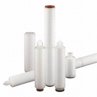 Élément filtrant plissé en PP hydrophile de 40 pouces, haute viscosité, 0,45 micron, pour la filtration des procédés chimiques avec un débit élevé