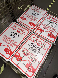 I dipendenti riservati solo al cartello di parcheggio in piedi ai trasgressori di Design in alluminio verranno rimorchiati le spese del proprietario con lo Slogan di avvertimento - Product Image 6