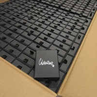 LUOYI - Caja Rígida de Lujo Personalizada para Anillos y Pendientes, con Grabado, Cajón Deslizante, Laminación Mate, Materiales Reciclados, Esponja, Cartón Color Marfil