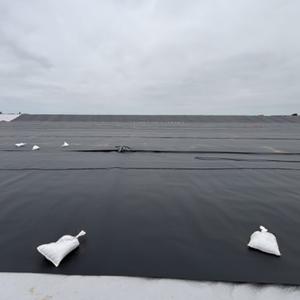 Black Smooth HDPE Geomembrane Pond Dam Liner 1.0mm/1.50mm/2.0mm Waterproof Anti-UV 50m Length for Mining <strong>Geotechnical</strong> - Product Image 1