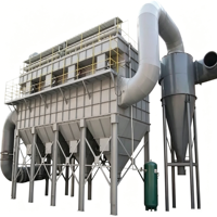 Collecteur de poussière haute performance à haut débit 75000m³/h pour installation de concassage de roches