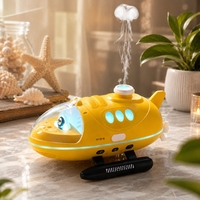Nouveau diffuseur d'arômes sous-marin 250 ml 2026, diffuseur à anneaux de fumée, humidificateur ultrasonique à brouillard méduse pour huiles essentielles avec lumière LED