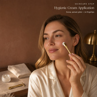 Kit de beauté professionnel en alliage de zinc pour le visage : cuillères applicatrices de crème, outils de lifting en métal pour le soin de la peau, applicateurs pour la mâchoire et le cou