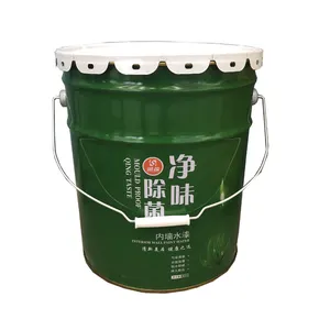 Cubo de lata impresa, 17 litros, 18L, para pintura de estuco