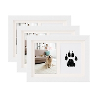 2025 Offre Spéciale Pop Pet Cadeau Chien Chat Pawprint Pet Souvenir Cadre Photo Avec Argile Empreinte Kit