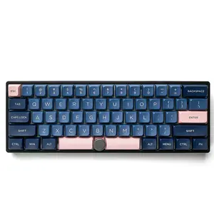 SKYLOONG GK61pro nuevo montaje de junta tórica 60% RGB GH60 Teclado mecánico ergonómico para juegos intercambiable en caliente