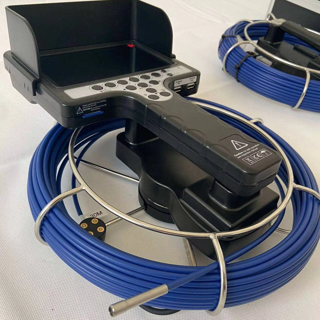 Handheld Pipelines Inspection Camera, 7.0'' Display, 15Mts Testing Cable, Image/ Video Function  7mm Probe Lens