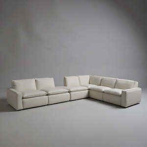 Nuevo Diseño de Sofá Modular de Cuero Damasco, Muebles Modernos de Lujo para el Hogar, Hotel o Apartamento - Product Image 4
