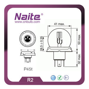 Bombilla Halógena Transparente para Faros Delanteros de Automóvil, 12V 45/40W P45T R2, Bombilla Halógena para <span class=keywords><strong>Coche</strong></span>, Más Vendida - Product Image 4