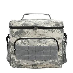 New camouflage Thermal Cooler Bag Leakproof Beer Bottle Cooler Box Large Insulated Fridge Portable Picnic Food Bag for Outdoor