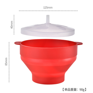 YIGO มีสินค้าในสต็อก หม้อทำป๊อปคอร์นซิลิโคนสำหรับไมโครเวฟ ยี่ห้อ <span class=keywords><strong>Popcon</strong></span> ของแท้ พร้อมฝาปิด ชามป๊อปคอร์นซิลิโคน - Product Image 5