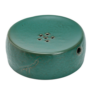 Soporte de cerámica para tetera, redondo, con patrón de piedra verde oscuro, para juego de té Kung Fu, uso doméstico - Product Image 5