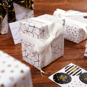 New Design Kids Holiday Disposable Coated Silicone Virgin Roll Hot Stamping Gift <b>Wrapping</b> <b>Paper</b> 43x300cm - Product Image 4