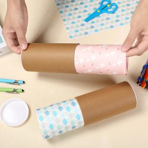 أنبوب بريد ورقي أنبوب تعبئة مع أغطية أو أنبوب بريد دائري من الورق المقوى للأعمال الفنية الحرفية خرائط الشحن التعبئة والتغليف - Product Image 6