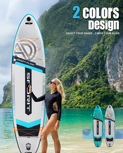 ราคาขายส่งจากโรงงาน กระดานโต้คลื่นคุณภาพพรีเมียม ขนาด 11'6"*35"*6" แบบพองลม สำหรับกีฬาทางน้ำ รุ่น SP09/8 แบบยืนพาย รุ่น Extra Wide Des - Product Image 1