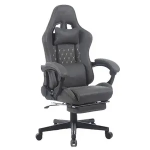 Yeni varış açık gri sandalye oyun nakış logo specail x mark yönetici müzik video oyunu akrep oyun sandalyesi osmanlı ile