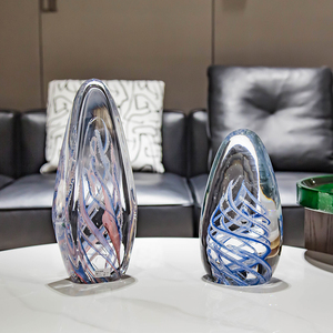 Handmade Modern Glass Crafts Diy Creative Art Multi Style Home Glass Decorative Ornaments