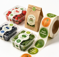 Étiquettes autocollantes personnalisées faciles à décoller, imperméables, pour fruits et légumes en supermarché