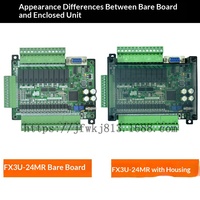 Carte de contrôle industrielle PLC FX3U-24MR haute vitesse avec entrée analogique, contrôleur programmable STM32, fabriqué en Chine