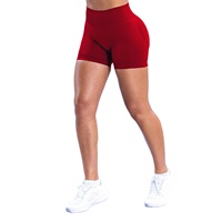 Pantalon de yoga et de fitness court pour femme, en nylon mat et élasthanne, super élastique, respirant, séchage rapide, couleur unie, coupe classique, effet push-up