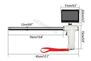 Pistola Endoscópica Visual Mejorada para Inseminación Artificial de Esperma Dispositivo Digital para Animales Pistola de IA para Vaca Cabra Oveja - Product Image 3
