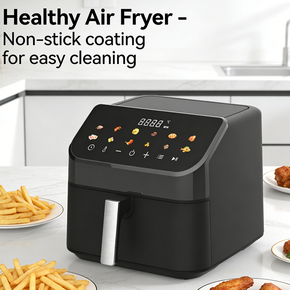 Adjustable Double Basket Air Fryer 80–200 °C - Image 2