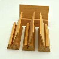 Présentoir de bureau en bois pour cartes de visite et menus, disponible en formats A4, A5, A6