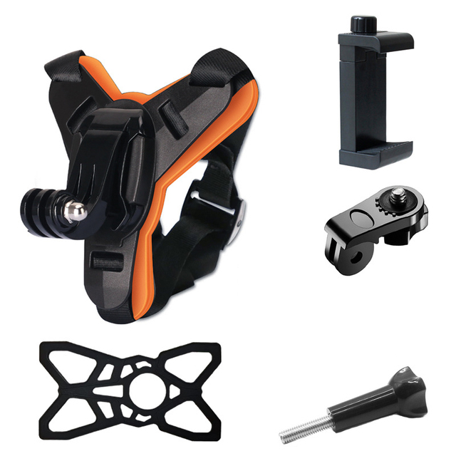 Motorcycle Helmet Bracket Chin Mount Adapter Phone Holder for Helmet IPhone Samsung Huawei Android Phone Gopro Accessories
