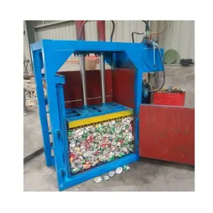 Hindistan cevizi lifi balya sıkıştırma makinesi yaşayan çöp pamuk balya pres makinesi