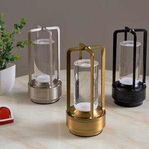 Lámpara <span class=keywords><strong>de</strong></span> Mesa LED Moderna, Totalmente <span class=keywords><strong>de</strong></span> Aluminio, con Control Táctil, Recargable por USB, Regulable, Funciona con Batería, para Camping <span class=keywords><strong>y</strong></span> Mesita <span class=keywords><strong>de</strong></span> <span class=keywords><strong>Noche</strong></span> - Product Image 3