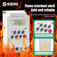 Temporizador Digital Inteligente Programable SZDQ KG316A, 28 Programas Diarios/Semanales, Pantalla LCD Grande, 25A 220V, Funcionamiento con Enchufe, Fácil Operación