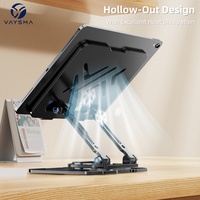 Support portable pour ordinateur portable en métal avec hauteur réglable, dissipation thermique, support universel pour bureau et bureau à domicile