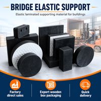 Coussin de support de pont en néoprène élastomère, rectangulaire, circulaire, en caoutchouc laminé pour support de poutre de pont