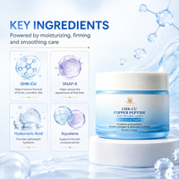 Krim Peptida Tembaga Grosir GHK Cu Squalene Pengencang Kulit Tekstur Lembut Kemasan 50g untuk Merek Kecantikan
