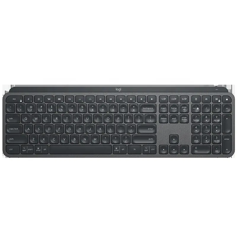 Logitech MX Keys wireless keyboard rechargeable backlit rgb business office gaming thin full size portable smart computer best