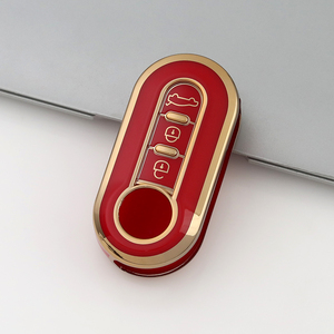 Funda Protectora de TPU Suave Premium para Llaves de Coche <span class=keywords><strong>Fiat</strong></span> 500, Panda, Ducato, 500L, Punto, Lancia Musa, con Anillo para Llaves, Directo de Fábrica - Product Image 6