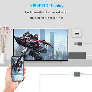 Bộ Chuyển Đổi Cáp <span class=keywords><strong>USB</strong></span> Sang Hdtv Bộ Chuyển Đổi Gương Đúc Cáp <span class=keywords><strong>MHL</strong></span> Micro <span class=keywords><strong>USB</strong></span> Loại C Sang Cho IPhone IPad Sang TV Máy Chiếu - Product Image 6