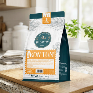 Good Price Vietnamese Specialty Drink Dalakon Kon Tum Robusta Italian Roast Honey Whole <b>Bean</b> Coffee 0.25kg Premium <b>Bag</b> - Product Image 4