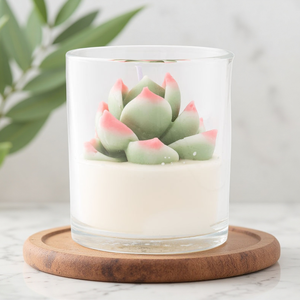 Ensemble de bougies artisanales au design original, en cire de soja, luxe, plantes succulentes, cadeaux, bougies parfumées - Product Image 6