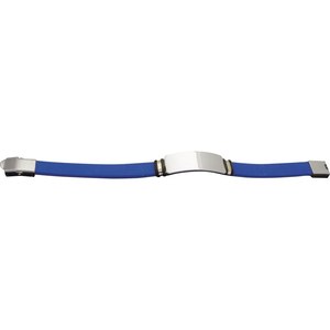 Bracciale Tennis in Acciaio e Blu alla Moda - Product Image 1