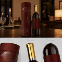 Boîte cylindrique en carton personnalisée de qualité supérieure, tube en papier pour l'emballage de bouteilles de whisky, d'huile d'olive, de vin, emballage cadeau