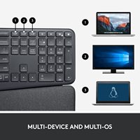 Meilleur prix sur Original pour Logitech K860 USB sans fil ergonomique mince clavier portable pratique Split Design pour une utilisation de bureau